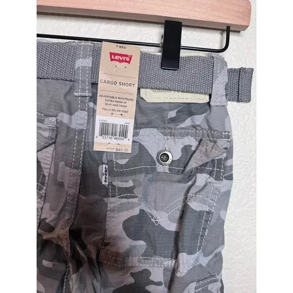 NWT Boys Levis- Printed Westwood Cargo Shorts Size 7 - Picture 4 of 7